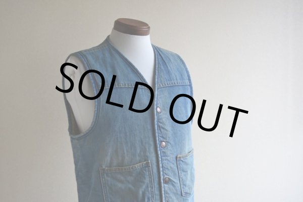 画像8: 1970s Carhartt デニムボアベスト  表記M  (8)