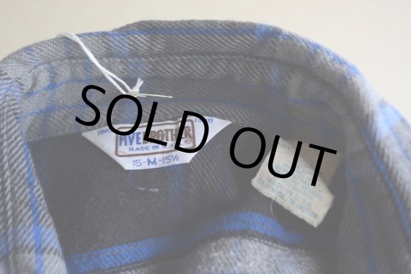 画像5: 1980s FIVEBROTHER ヘビーネルシャツ  表記M  (5)