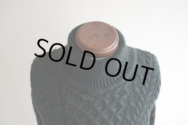 画像7: BLARNEY WOOLLEN MILLS タートルネック フィッシャーマンセーター  MADE IN IRELAND  表記XL  (7)