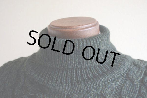 画像8: BLARNEY WOOLLEN MILLS タートルネック フィッシャーマンセーター  MADE IN IRELAND  表記XL  (8)