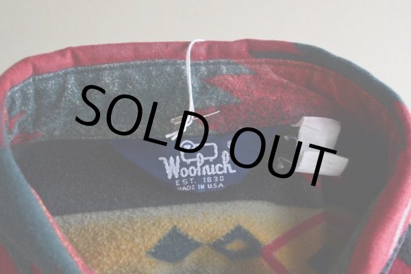 画像5: 1980s Woolrich ネイティブ柄シャモアクロスシャツ  MADE IN USA  実寸XL  (5)