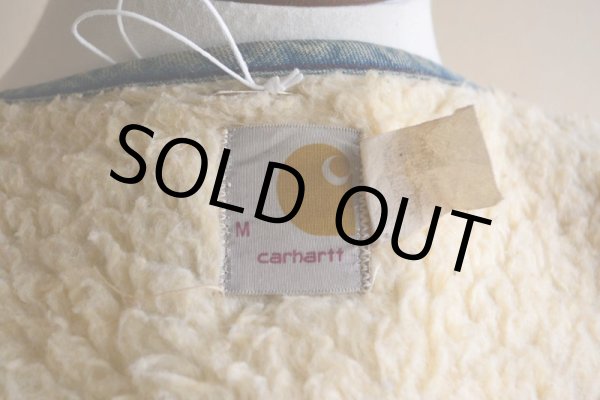 画像6: 1970s Carhartt デニムボアベスト  表記M  (6)