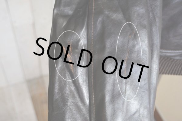 画像19: 1970s WILLIAM BARRY G-1 TYPE レザージャケット　 表記40  (19)