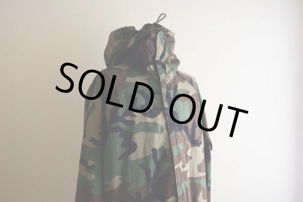 画像9: 1990s US.MILITARY ケミカルプロテクティブパーカー　 バックステンシル　 表記MEDIUM-REGULAR  (9)