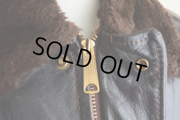 画像11: 1970s WILLIAM BARRY G-1 TYPE レザージャケット　 表記40  (11)