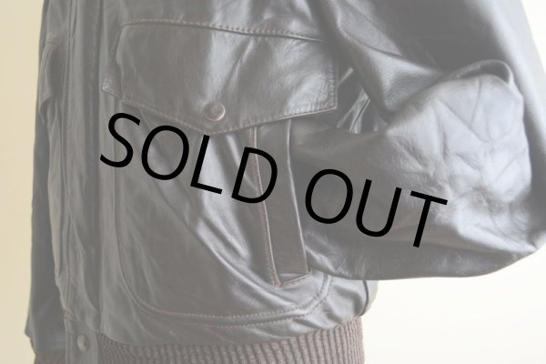 画像12: 1970s WILLIAM BARRY G-1 TYPE レザージャケット　 表記40  (12)