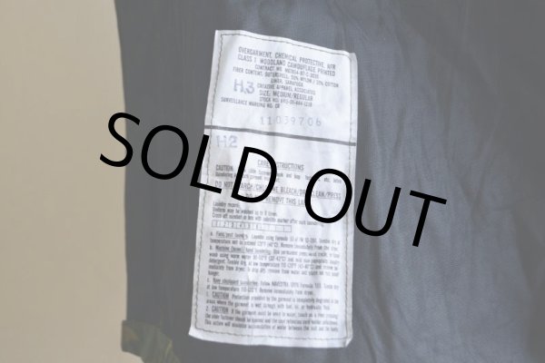 画像6: 1990s US.MILITARY ケミカルプロテクティブパーカー　 バックステンシル　 表記MEDIUM-REGULAR  (6)