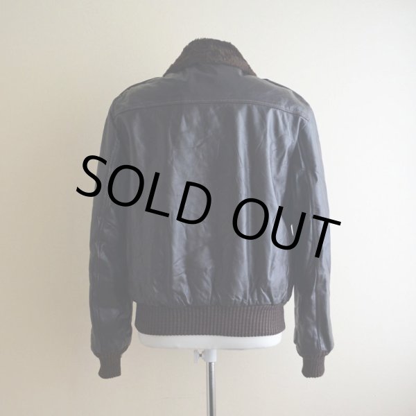 画像3: 1970s WILLIAM BARRY G-1 TYPE レザージャケット　 表記40  (3)