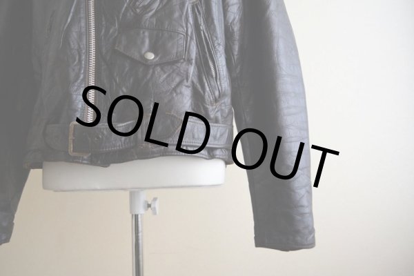 画像12: 1970s Berman's ダブルライダース レザージャケット　 表記44  (12)