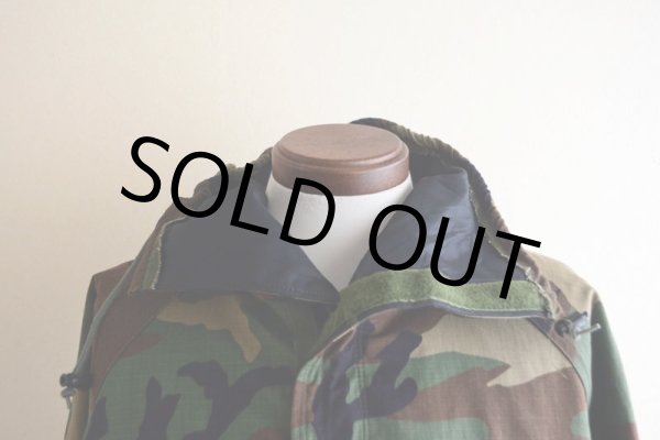 画像12: 1990s US.MILITARY ケミカルプロテクティブパーカー　 バックステンシル　 表記MEDIUM-REGULAR  (12)