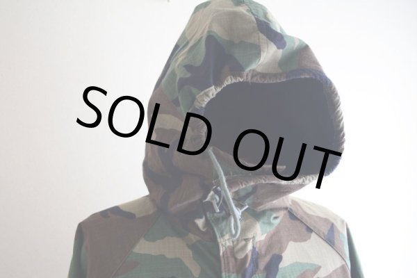 画像11: 1990s US.MILITARY ケミカルプロテクティブパーカー　 バックステンシル　 表記MEDIUM-REGULAR  (11)