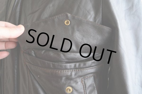 画像13: 1970s WILLIAM BARRY G-1 TYPE レザージャケット　 表記40  (13)