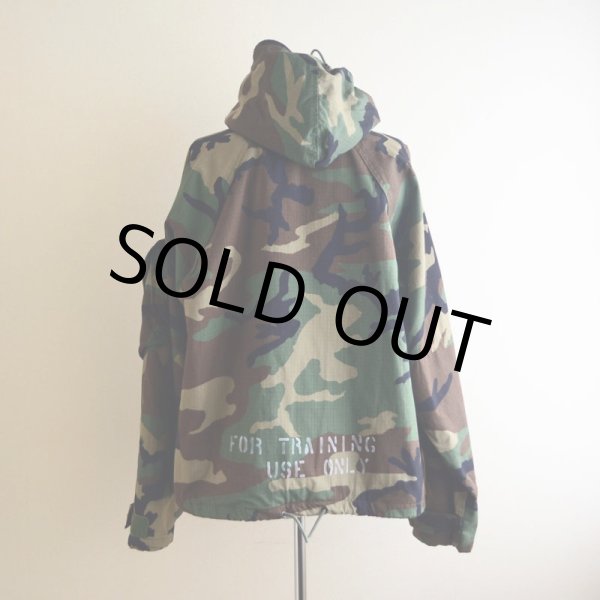 画像3: 1990s US.MILITARY ケミカルプロテクティブパーカー　 バックステンシル　 表記MEDIUM-REGULAR  (3)