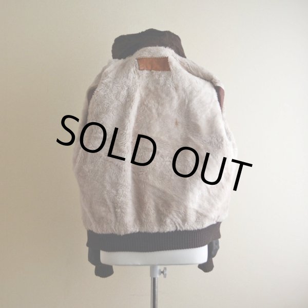 画像5: 1970s WILLIAM BARRY G-1 TYPE レザージャケット　 表記40  (5)