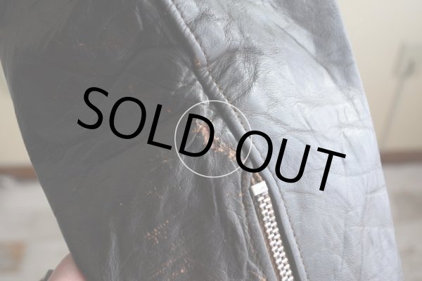 画像17: 1970s Berman's ダブルライダース レザージャケット　 表記44  (17)