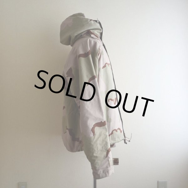 画像2: 2000s US.MILITARY ケミカルプロテクティブパーカー　 3Cデザートカモ　 表記MEDIUM-REGULAR  (2)