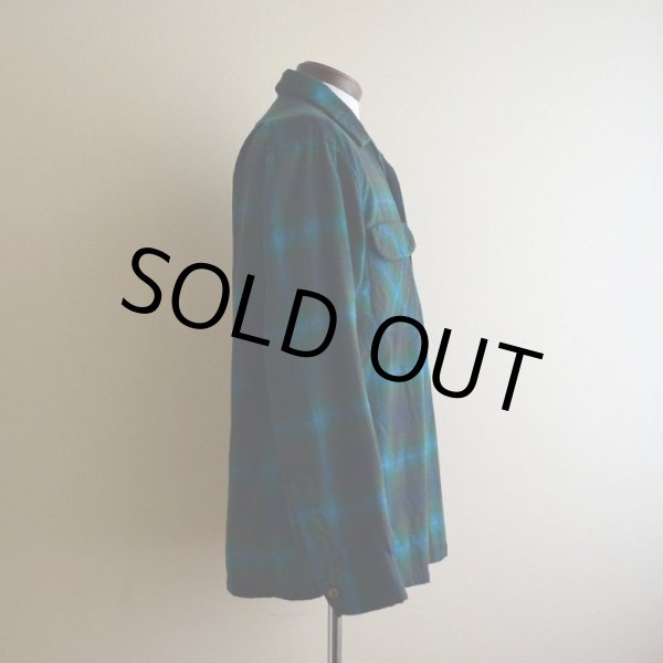 画像2: 1960s PENDLETON ウールシャツ  オンブレーチェック  表記M  (2)