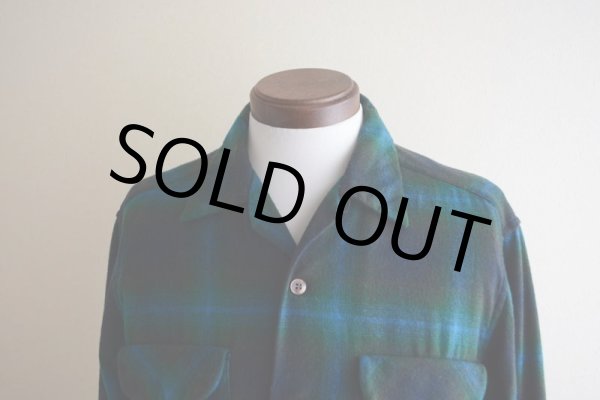 画像6: 1960s PENDLETON ウールシャツ  オンブレーチェック  表記M  (6)