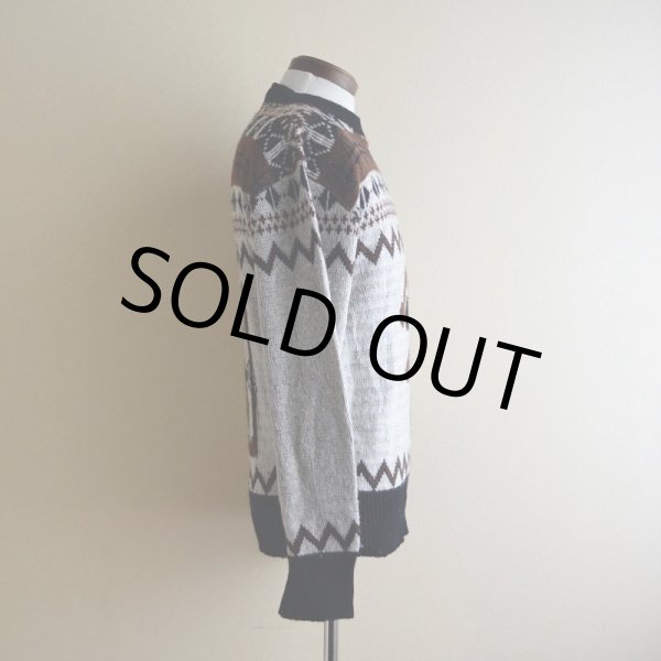 画像2: 1970s KENNINGTON ミッキーマウス ジャガードニットセーター　 表記M  (2)