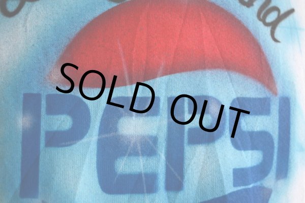 画像9: 1990s PEPSI 両面エアブラシペイントスウェット　 MADE IN USA　 表記L  (9)