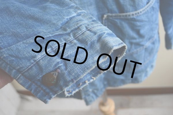 画像18: 1960s MONTGOMERY WARD デニムカバーオール  裏ブランケット付き  表記44  (18)