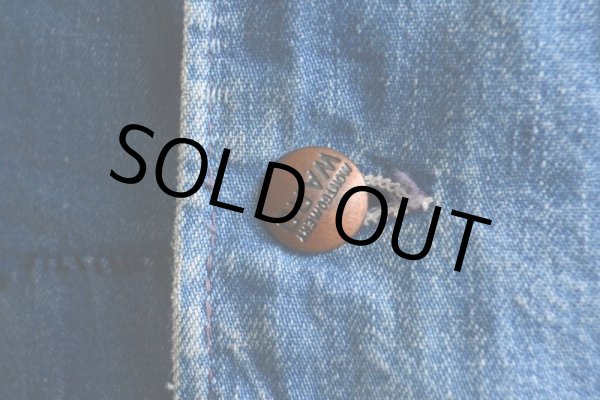 画像12: 1960s MONTGOMERY WARD デニムカバーオール  裏ブランケット付き  表記44  (12)