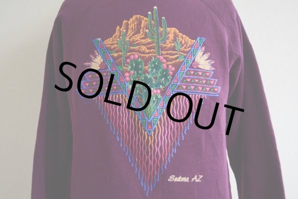 画像8: 1990s SEDONA AZ サボテンスウェット　 MADE IN USA　 表記M  (8)