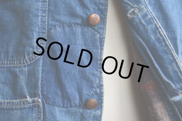 画像14: 1960s MONTGOMERY WARD デニムカバーオール  裏ブランケット付き  表記44  (14)