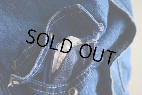 画像13: 1960s MONTGOMERY WARD デニムカバーオール  裏ブランケット付き  表記44  (13)