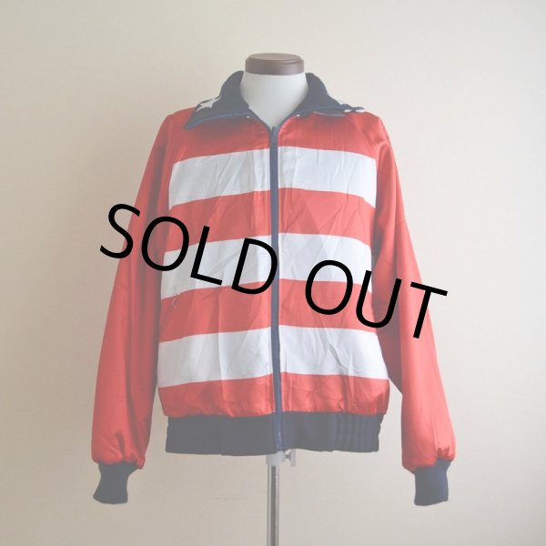 画像5: KIM BAKER DESIGN リバーシブルウールジャケット　 星条旗モチーフ　 表記S (着用感L)  (5)