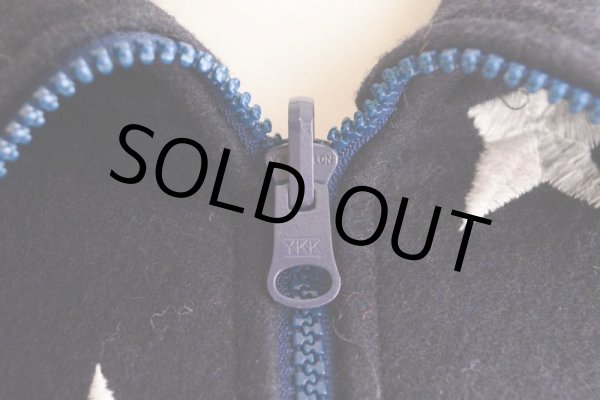 画像9: KIM BAKER DESIGN リバーシブルウールジャケット　 星条旗モチーフ　 表記S (着用感L)  (9)