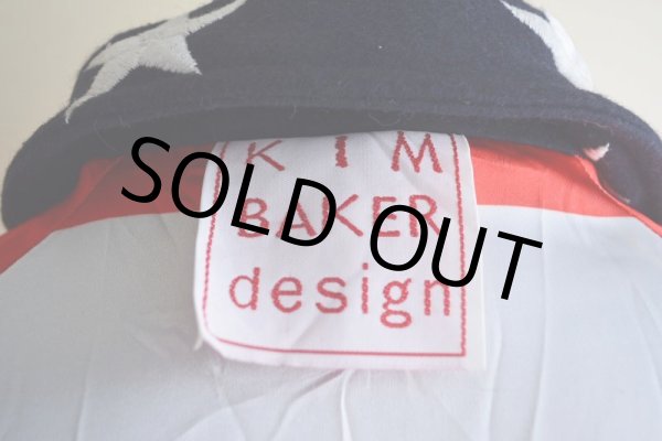 画像7: KIM BAKER DESIGN リバーシブルウールジャケット　 星条旗モチーフ　 表記S (着用感L)  (7)