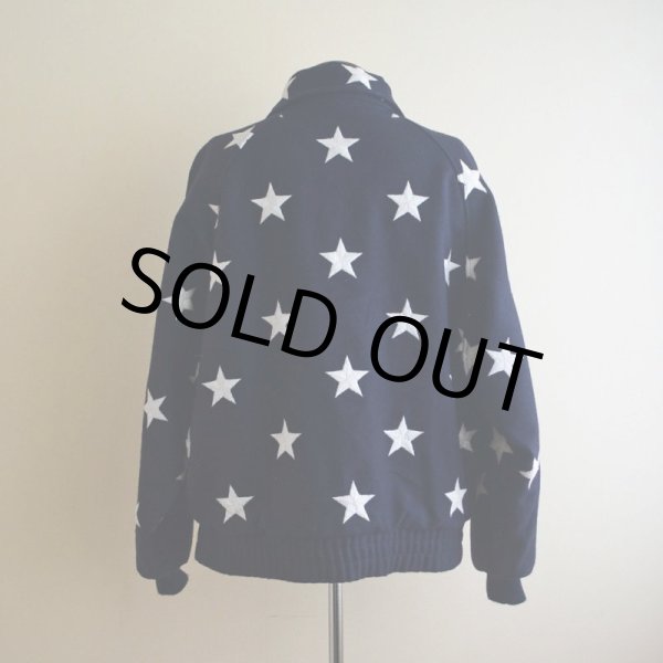 画像3: KIM BAKER DESIGN リバーシブルウールジャケット　 星条旗モチーフ　 表記S (着用感L)  (3)