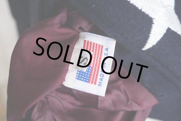 画像13: KIM BAKER DESIGN リバーシブルウールジャケット　 星条旗モチーフ　 表記S (着用感L)  (13)