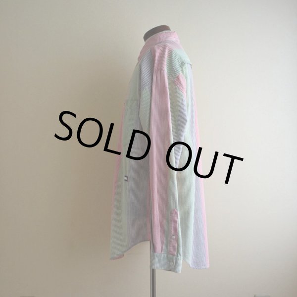 画像4: 1990s TOMMY HILFIGER シアサッカーBDシャツ　 表記L  (4)