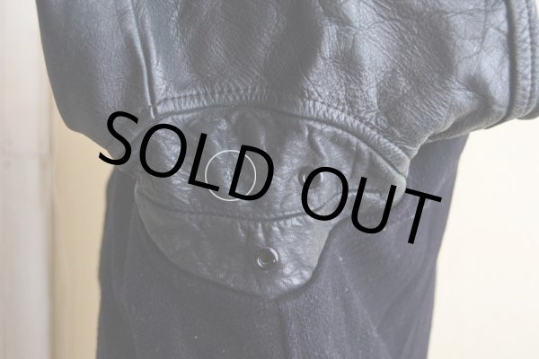 画像15: 1940s〜 LOWE&CAMPBELL 袖レザーボタンスタジャン　 実寸ML  (15)