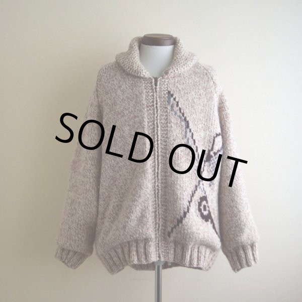 画像3: 1960s〜 フィッシング柄カウチンセーター　 実寸ML  (3)