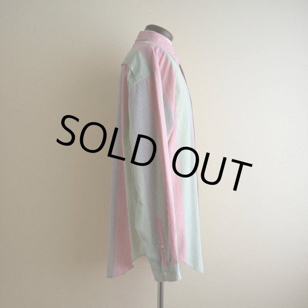 画像2: 1990s TOMMY HILFIGER シアサッカーBDシャツ　 表記L  (2)