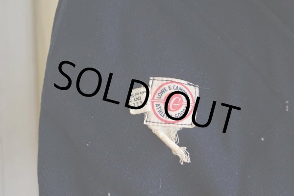 画像5: 1940s〜 LOWE&CAMPBELL 袖レザーボタンスタジャン　 実寸ML  (5)