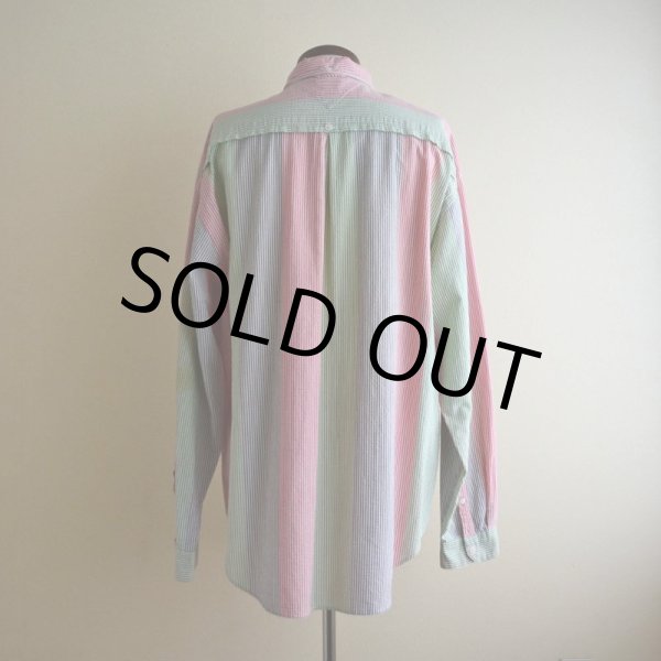 画像3: 1990s TOMMY HILFIGER シアサッカーBDシャツ　 表記L  (3)