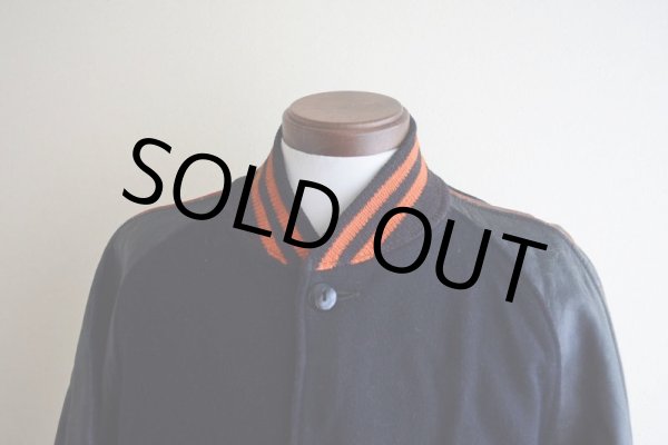 画像6: 1940s〜 LOWE&CAMPBELL 袖レザーボタンスタジャン　 実寸ML  (6)