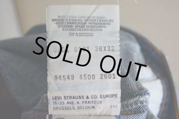 画像5: EURO LEVI'S 501  MADE IN SPAIN  表記 W36 L32  (5)