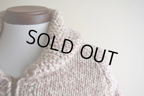 画像7: 1960s〜 フィッシング柄カウチンセーター　 実寸ML  (7)