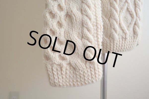 画像11: KELLY KNITWEAR フィッシャーマンニットカーディガン  MADE IN IRELAND  実寸L  (11)