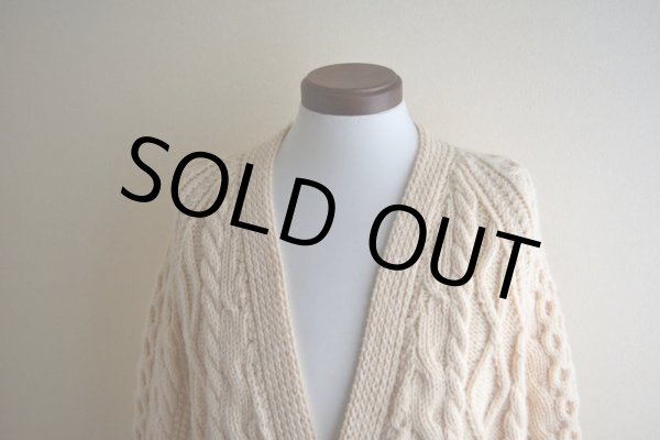 画像6: KELLY KNITWEAR フィッシャーマンニットカーディガン  MADE IN IRELAND  実寸L  (6)