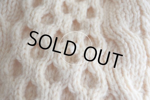 画像12: KELLY KNITWEAR フィッシャーマンニットカーディガン  MADE IN IRELAND  実寸L  (12)