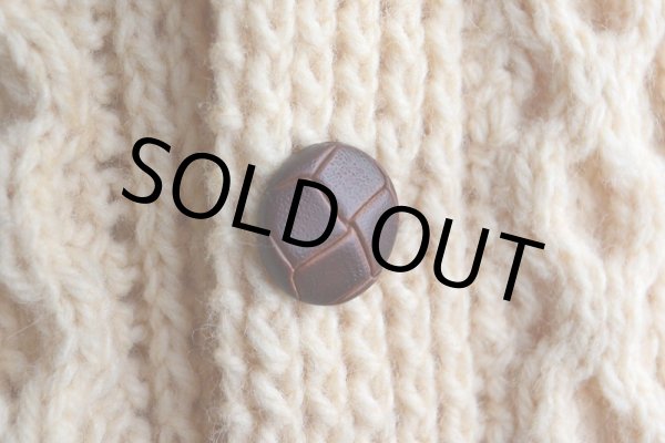 画像8: KELLY KNITWEAR フィッシャーマンニットカーディガン  MADE IN IRELAND  実寸L  (8)