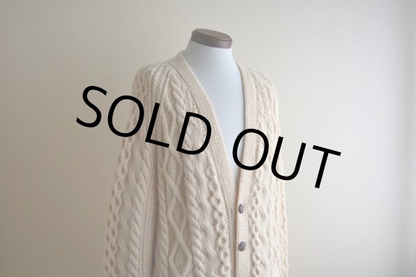 画像7: KELLY KNITWEAR フィッシャーマンニットカーディガン  MADE IN IRELAND  実寸L  (7)