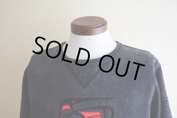 画像6: FUZZY STONEWASH ハイダアート刺繍スウェット  MADE IN CANADA  表記M  (6)