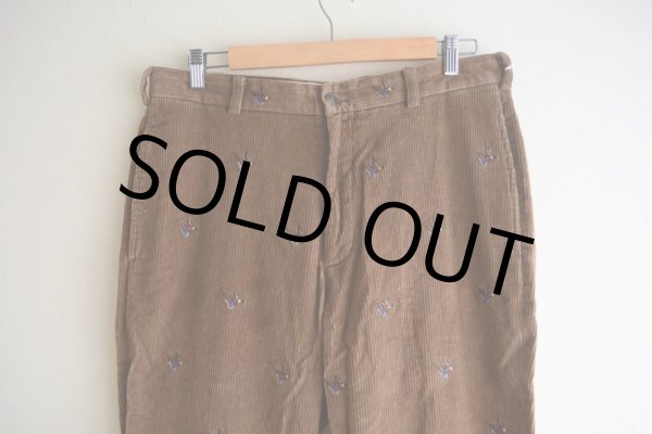 画像6: Brooks Brothers カモ刺繍 太畝コーデュロイパンツ　 表記W34 L30  (6)